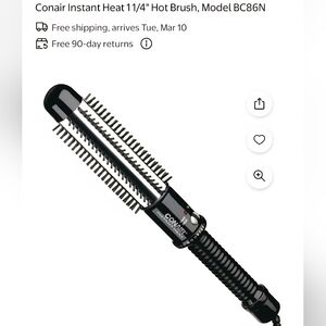 Black Men’s Hot Air Styling Brush - Black